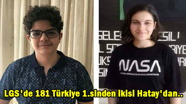 LGS’de 181 Türkiye 1.sinden ikisi Hatay’dan..