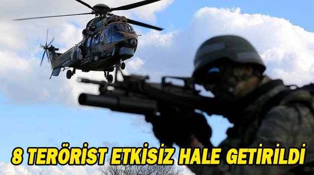 Pençe Kaplan Operasyonu’nda 8 terörist daha etkisiz hale getirildi