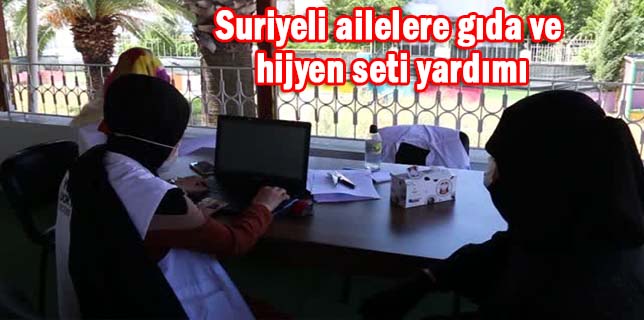 Suriyeli ailelere gıda ve hijyen seti yardımı