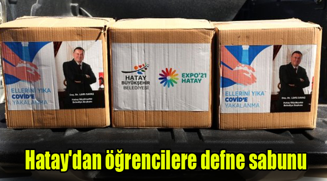 Hatay’dan öğrencilere defne sabunu