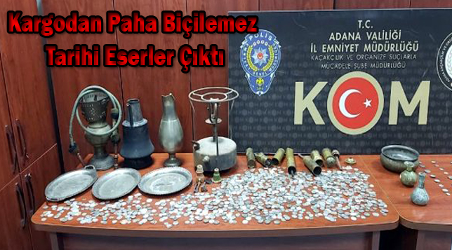 Kargodan paha biçilemez tarihi eserler çıktı