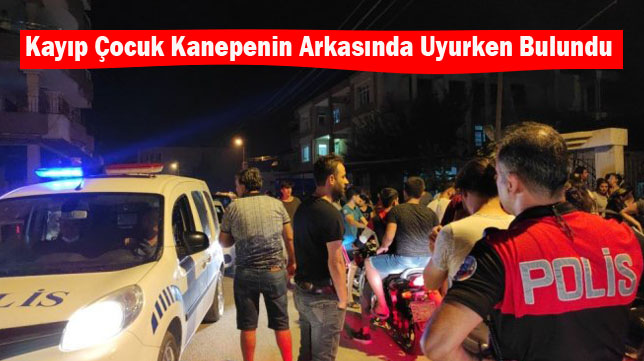 Kayıp çocuk kanepenin arkasında uyurken bulundu